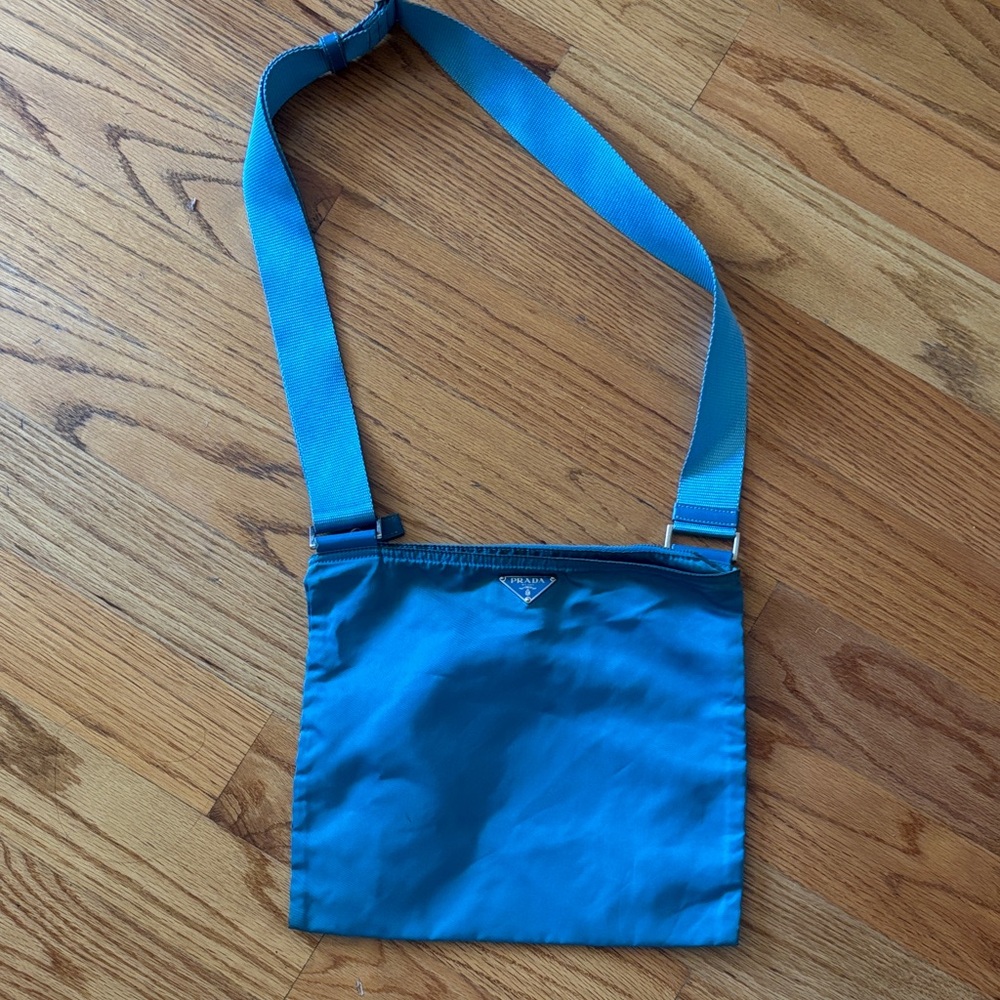 Prada Blue Messenger Bag